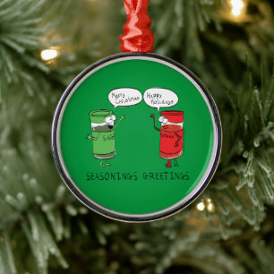 Weihnachtskochen Funny Koch Gewürze Ornament Aus Metall