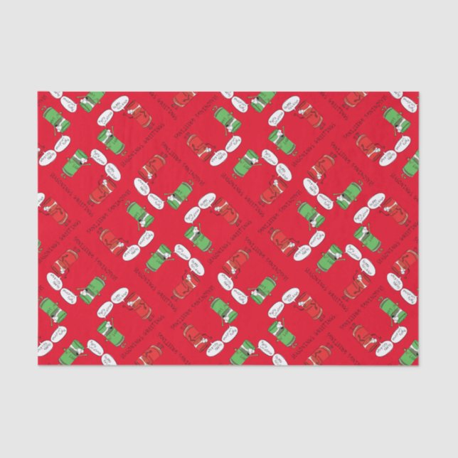 Weihnachtskochen Funny Koch Gewürze Seidenpapier (Vorderseite)