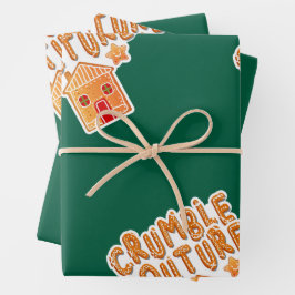 Weihnachtskochgeschenk Wrap Geschenkpapier Set