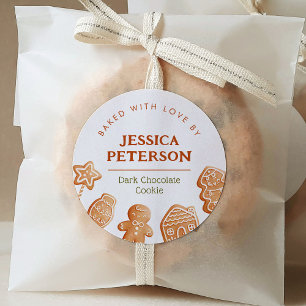 Weihnachtskochtausch Bakkebrot Runder Aufkleber