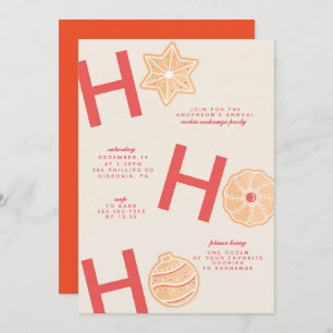 Weihnachtskochtausch-Party Einladung