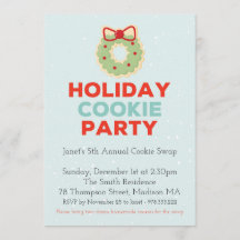 Weihnachtskochtausch-Party Einladung
