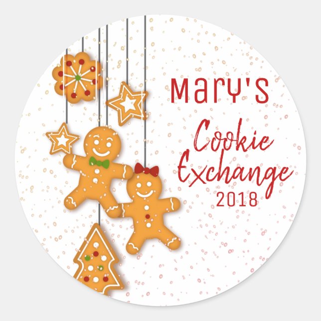 Weihnachtskochtausch Party Stickers (Vorderseite)