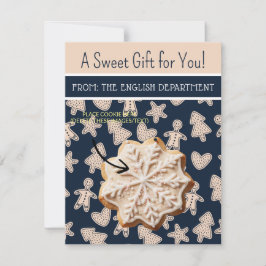 Weihnachtskochtkarten, Personalisierte Giftkarten Einladung