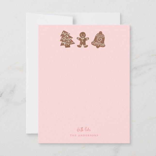 Weihnachtskochtopf Rosa Mitteilungskarte (Vorderseite)