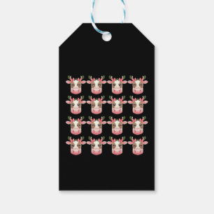Weihnachtskokette Highland-Kuh Western Weihnachten Geschenkanhänger
