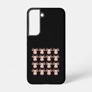 Weihnachtskokette Highland-Kuh Western-Weihnachten Samsung Galaxy Hülle