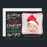 Weihnachtskollektion Feiertagskarte<br><div class="desc">Mit dieser 1-Foto-Urlaubskarte mit handgeschriebenen Kalligrafien auf schwarzem Hintergrund senden Sie Ihren Urlaub stilvoll zu. Wählen Sie eine luxuriöse Touch mit texturiertem Papier oder einer die Form.</div>