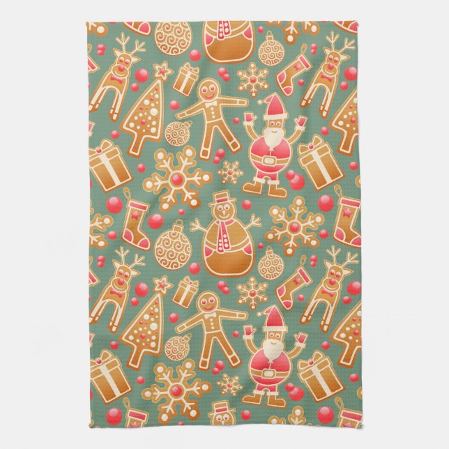 Weihnachtskollektion Geschirrtuch (Vertikal)