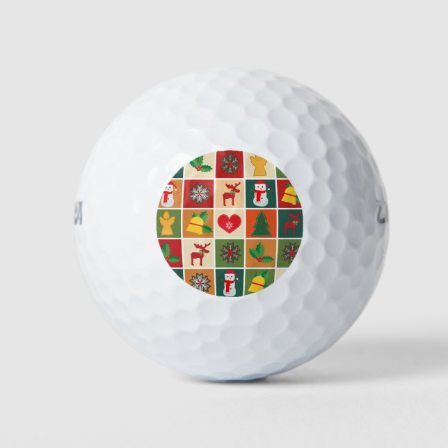 Weihnachtskollektion Golfball (Vorderseite)