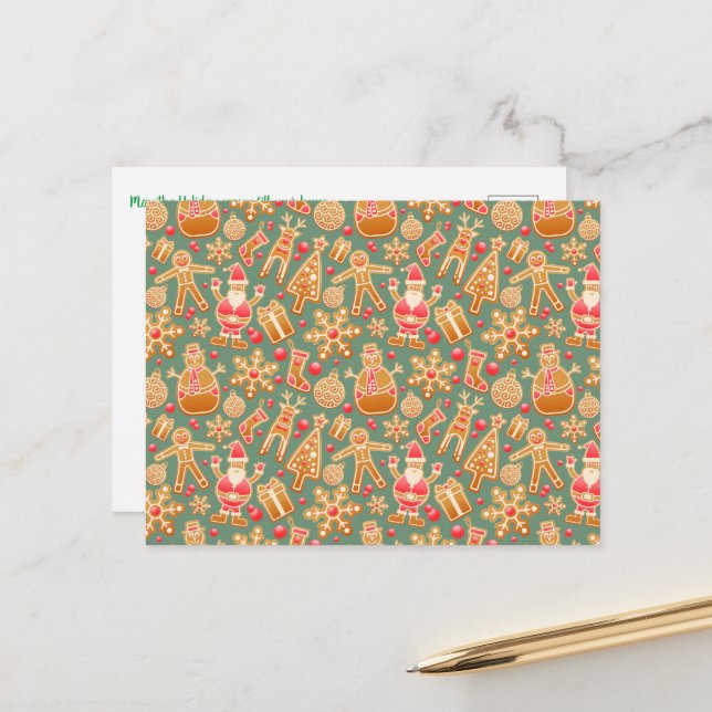 Weihnachtskollektion Postkarte (Vorderseite/Rückseite Beispiel)