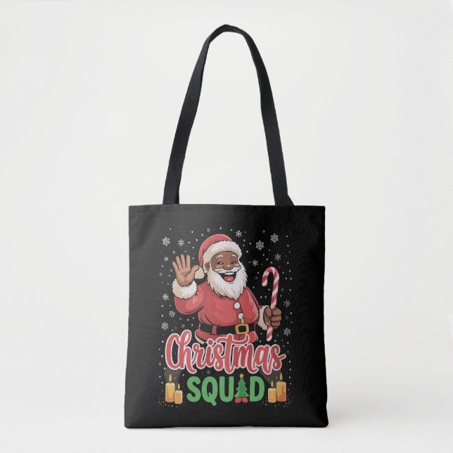 Weihnachtskommad Santa Afro Man Proud Black Africa Tasche (Vorderseite)