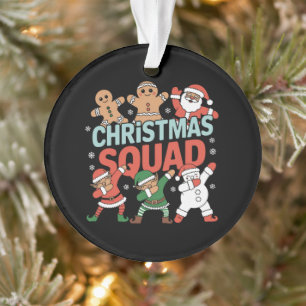 Weihnachtskommad Santa Dabbing Elf Familie Matchin Ornament