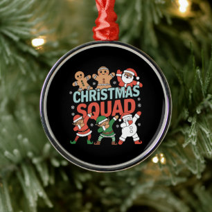 Weihnachtskommad Santa Dabbing Elf Familie Matchin Ornament Aus Metall