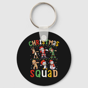 Weihnachtskommad Santa Dabbing Elf Familie Matchin Schlüsselanhänger