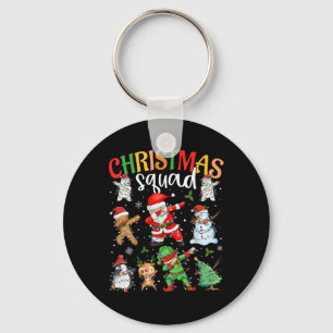 Weihnachtskommad Santa Dabbing Elf Familie Matchin Schlüsselanhänger