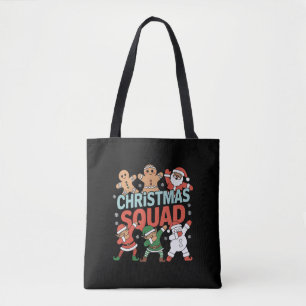 Weihnachtskommad Santa Dabbing Elf Familie Matchin Tasche