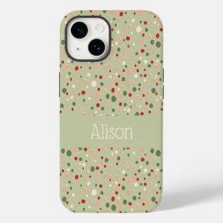 Weihnachtskonfetti-Punktmuster Süße iPhone-Hülle iPhone 14 Hülle