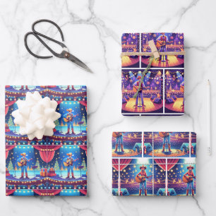 Weihnachtskonzert für Männer und Frauen Geschenkpapier Set