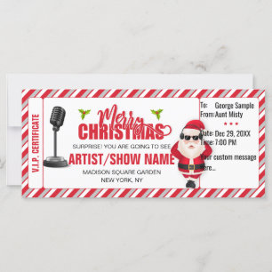 Weihnachtskonzert Ticket, Geschenkkarte/Gutschein
