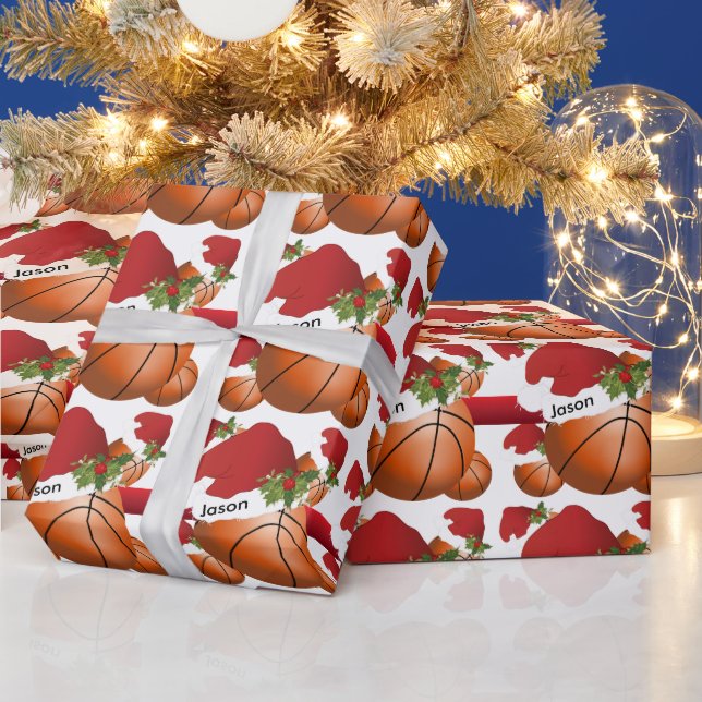 Weihnachtskorb | DIY Text Geschenkpapier (Feiertage)