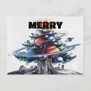 Weihnachtskosmik Feiertagspostkarte