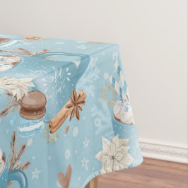 Weihnachtskost & Kakao & Schneeflocken Tischdecke