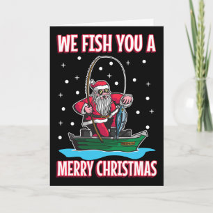 Weihnachtskostüm Fischer Angeln Lustig Cool San Karte