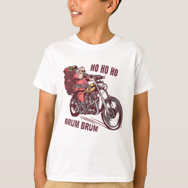 Weihnachtskostüm für Biker Einladung T-Shirt (Vorderseite)