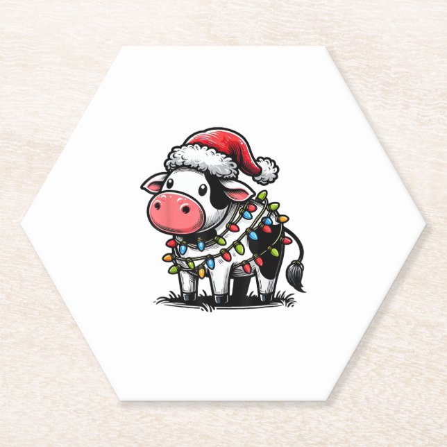 Weihnachtskostüm für Kinder Untersetzer (Vorderseite)