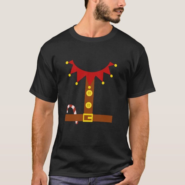 Weihnachtskostüm Weihnachtsmann Anzug Erwachsene M T-Shirt (Vorderseite)
