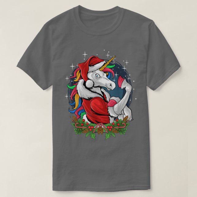 Weihnachtskostüm Xmas PJ Weihnachtsmannmütze Einho T-Shirt (Design vorne)