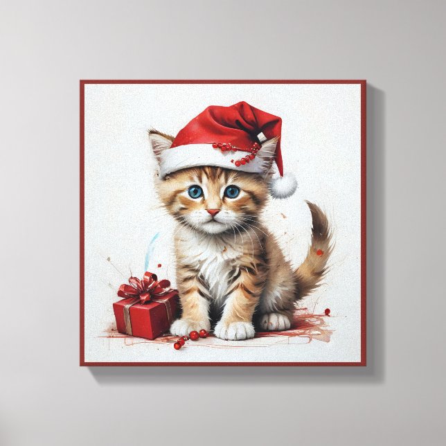 Weihnachtskostüme - Weihnachtsmuscheln Leinwanddruck (Vorderseite)