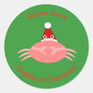 Weihnachtskrab Custom Stickers