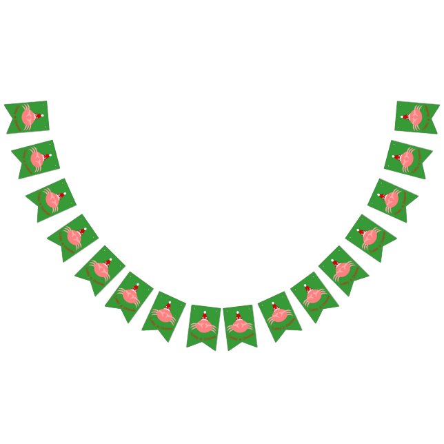 Weihnachtskrabbelfahnen Wimpelkette (Alle)