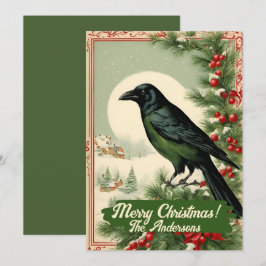 Weihnachtskrähe 2, Frohe Weihnachten! Weihnachtska Einladung