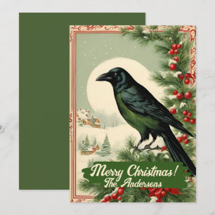 Weihnachtskrähe 2, Frohe Weihnachten! Weihnachtska Einladung