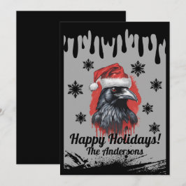 Weihnachtskrähe 3, Frohe Weihnachten! Weihnachtska Einladung