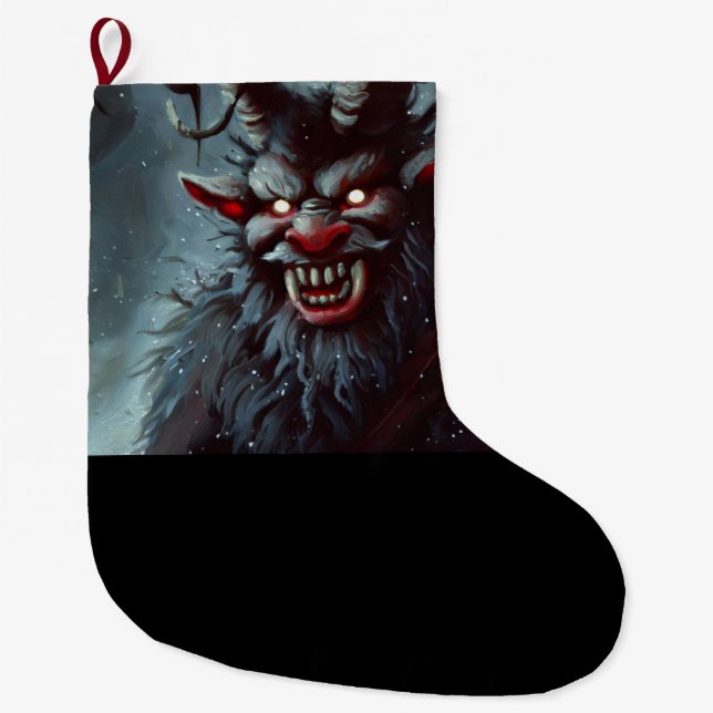 WeihnachtsKrampus 2 Großer Weihnachtsstrumpf (Vorderseite)