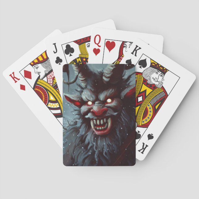 Weihnachtskrampus (2) spielkarten (Rückseite)