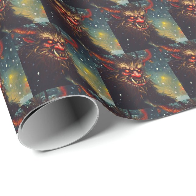 WeihnachtsKrampus 4 Geschenkpapier (Rolleneckpunkt)