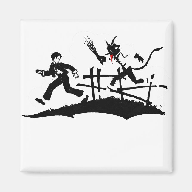 Weihnachtskrampus Magnet (Vorne)