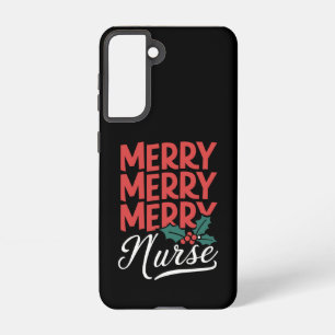 Weihnachtskrankenschwester Frohe Krankenschwester  Samsung Galaxy Hülle
