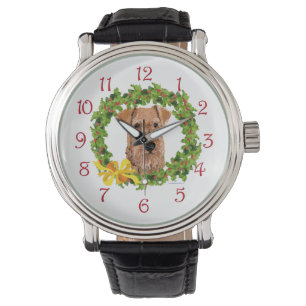 Weihnachtskranz Armbanduhr