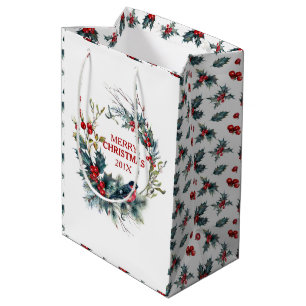 Weihnachtskranz Bullfinch & Weihnachtsweihe Mittlere Geschenktüte