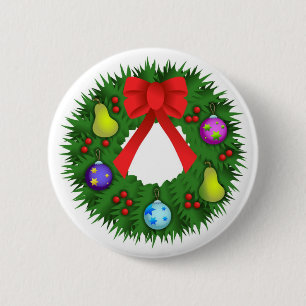 WeihnachtsKranz Button