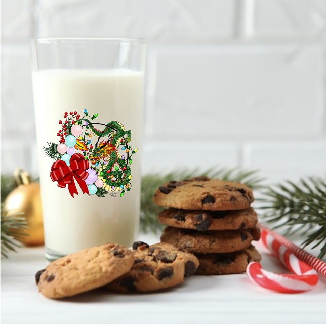 Weihnachtskranz des chinesischen Drachen Glas (Von Creator hochgeladen)