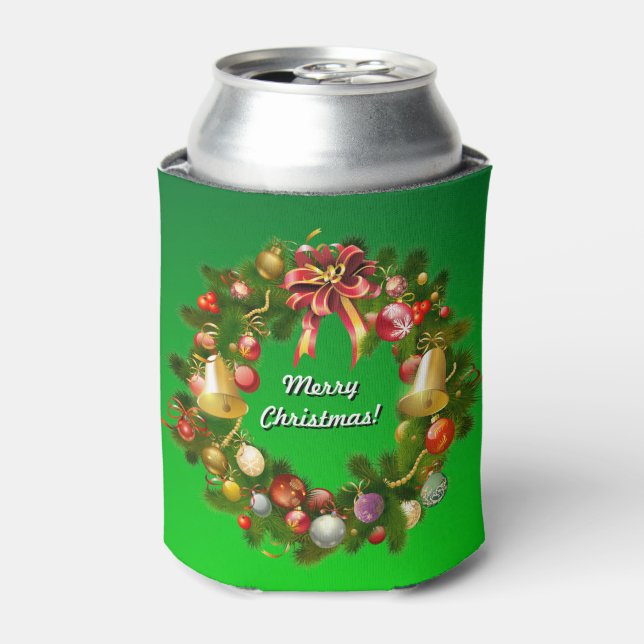 Weihnachtskranz Dosenkühler (Kanne Vorderseite)