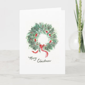WeihnachtsKranz Feiertagskarte