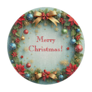 🎁Weihnachtskranz Küchendekoration Geschenkboard ✨ Schneidebrett